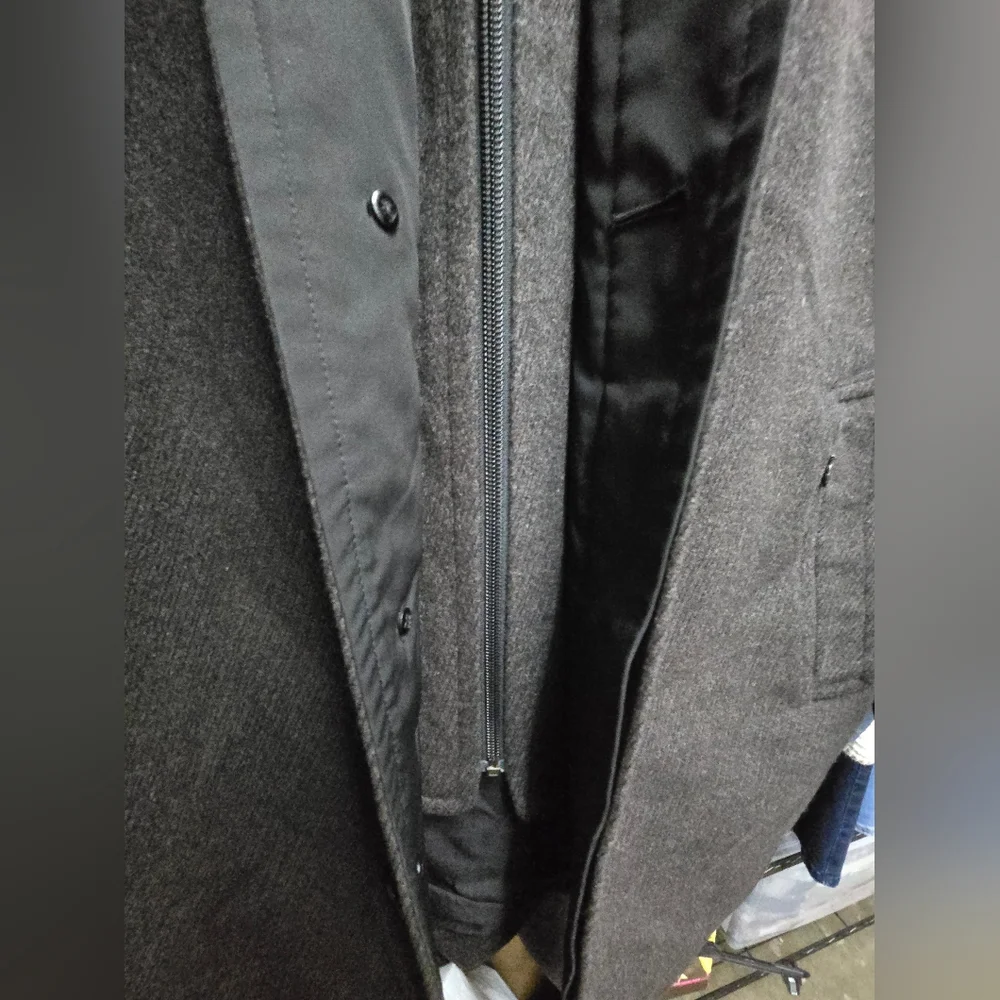 Sanyo Angora Wool Silk Cashmere Car Coat Jacket Outerwear Sz Medium Bittersweet